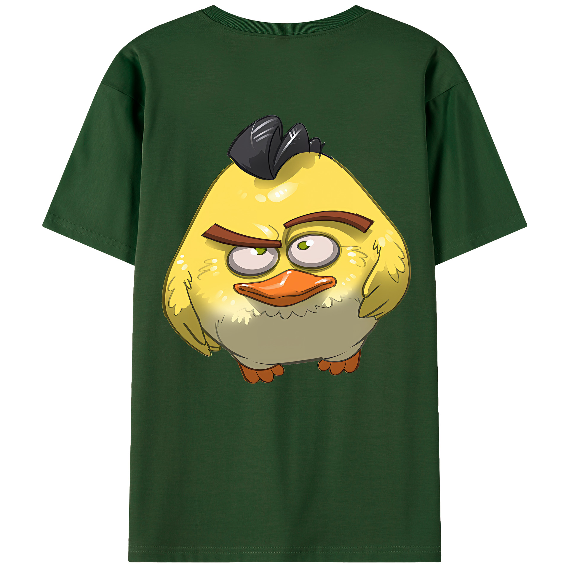 （画像用） Angry Birds アングリーバード 綿100％半袖Tシャツ（背面プリント）
